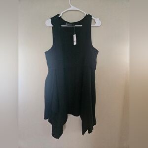 New York & Company Black Tunic Top